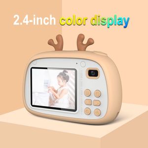 2.4inch Cute Digital Kids <b>Camera</b> 180 Wide Angle Recording Function Low Illumination USB Charger Built-In Game Shockproof - Product Image 4