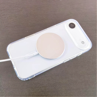 Coque de téléphone magnétique transparente en PC+TPU pour iPhone 18 Pro Max/Pro/17/16/15/14/13/12/11/8/7/SE3, en acrylique pour 17 Pro/Air/17E