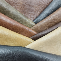 Fabricant de cuir artificiel, tissu synthétique tricoté PU sur mesure 310GSM pour manteau et veste