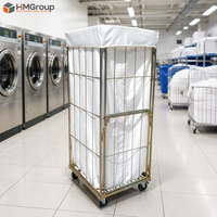 Chariot de manutention logistique pliable en acier grillagé pour entrepôt, personnalisable