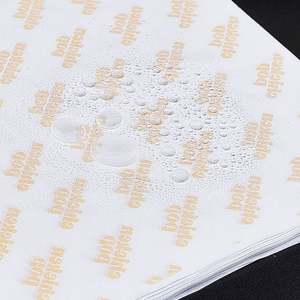 Papier d'emballage jetable pour restauration rapide en gros personnalisé, résistant à la graisse, imperméable, enduit de PE, pour sandwich, hamburger, emballage à emporter, recyclable pour gâteau - Product Image 5