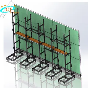 outdoor led rental screen truss system haning led display ground support