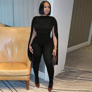 Combinaison moulante sexy sans manches pour femme 2026, taille haute, tenue de soirée une pièce en satin drapé - Product Image 1