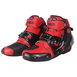 Мотоциклетные ботинки, дышащие мотоботинки для верховой езды, мотоциклетная обувь для прогулок и круизеров, повседневная обувь для велосипеда