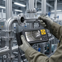 Endoscope d'inspection industriel avec écran couleur IPS 4,3 pouces, capteur CMOS, mini objectif étanche 8,5 mm, sans stockage