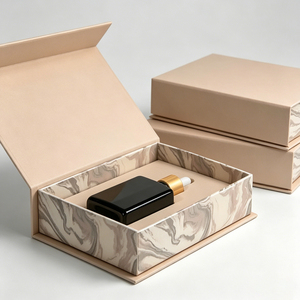 Printed Flip-Top Packaging <b>Gift</b> <b>Box</b> <b>Magnetic</b> Closure for Skincare Products Essential Oils Recycled Materials Customizable - Product Image 3