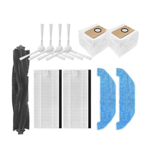Pièces de rechange compatibles avec <span class=keywords><strong>Neabot</strong></span> Nomo <span class=keywords><strong>Q11</strong></span> Rs0030w / Neakasa Nomo N3 : brosse latérale principale, filtre HEPA, sac à poussière pour serpillière, accessoires - Product Image 1