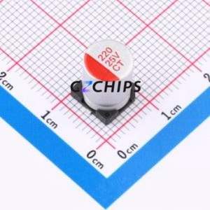 CT1E221M0810 ตัวเก็บประจุแบบแข็ง SMD, D8xL10.5 มม. ( ความจุ: 220uF ) ( ความแม่นยำ: 20% แรงดันไฟฟ้าที่กำหนด: 25V ) - Product Image 1