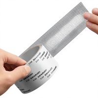 Kit de réparation de moustiquaire en fibre de polyester adhésif acrylique imperméable 5*200cm, autocollant à haute adhérence pour trou de drainage