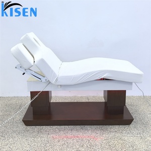 KISEN Luxury Beauty Salon Furniture 4 Motors Foot Control Facial Spa Cosmetic Bed Modern <b>Electric</b> Spa Treatment Massage <b>Table</b> - Product Image 4