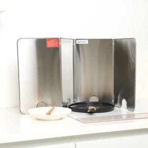 Schermata di grasso blu per la casa a 4 lati pieghevole tipo compatto in acciaio inox strumento di protezione per la cottura - Product Image 4
