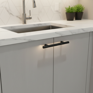 Durevole elegante 96mm maniglia della porta dell'armadio tirare 128mm maniglia del cassetto per armadio in lega di alluminio Zamak lega di alluminio solido - Product Image 3