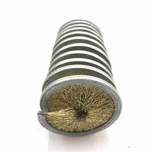 Brosse à ressort en fil de cuivre en spirale pour machine industrielle pour le polissage des métaux