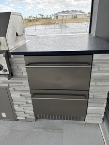 NE-359-12 Dual Zone Undercounter Drawer Refrigerator for Household Cafe <b>Bar</b> <b>Drink</b> Ice Cream Storage Cooler Cabinet - Product Image 1