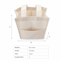 Sac à vin non tissé à double compartiment pour 2 bouteilles, porte-bouteilles, sac de transport pour vin, sacs cadeaux réutilisables pour pique-nique, fête, mariage