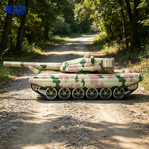 Réplique de char gonflable professionnelle REMEYA avec motif camouflage léger et patch réflecteur radar inclus - Product Image 1