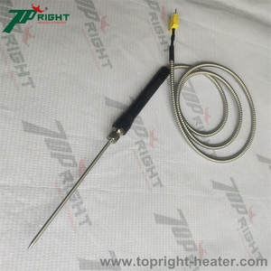 <span class=keywords><strong>Sonde</strong></span> de thermocouple de type K pour usage industriel avec poignée de connexion, longueur 100 mm - Product Image 4