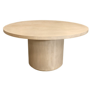 Tavolo da pranzo con Base in legno massello arrotondato HMS 60 \ "naturale e marrone - Product Image 1