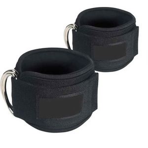 Correas de Tobillo Acolchadas de Neopreno con Compresión Profesional para Accesorios de Entrenamiento, Tobilleras Ajustables para Levantamiento de Pesas en el Gimnasio - Product Image 1