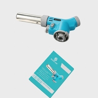 Pistolet à flamme portable SEATOR en gros, grande et petite flamme réglable, chalumeau au butane avec verrou de sécurité pour soudage, cuisson, camping