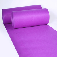 Tapis de couloir moderne classique en feutre imitation fourrure violette, décorations carrées pour cérémonie de mariage, fête, golf, pique-nique, touche dorée