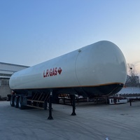 Semi-remorque citerne GPL mobile de 50 à 60 m3 pour le transport de gaz propane