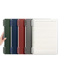 Carnet à spirale double prêt à être expédié, couverture pour designer, livraison rapide, cahier d'exercices vierge épaissi
