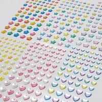 Feuilles d'autocollants mignonnes pour journal et scrapbook DIY, motifs de dessins animés Kawaii, autocollants auto-adhésifs amovibles pour usage personnel, autocollants gonflés