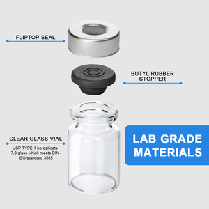 Sterile Industrial Use Medicine Injection Vials Glass Rubber Stopper 1ml Gold Stamped Henan Mini Round Liquid No <b>Reed</b> <b>Diffuser</b> - Product Image 4