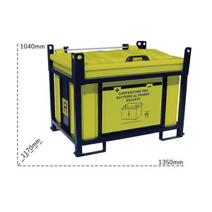 Contenedor de PP apilable Carvel 1350x1170x1040mm para baterías usadas, 850lt - Product Image 2