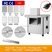 Coupe-légumes électrique multifonctionnel, dent de loup, hachoir à pommes de terre, fruits et légumes, trancheuse, 300 kg/h, certification CE, 220v/110v