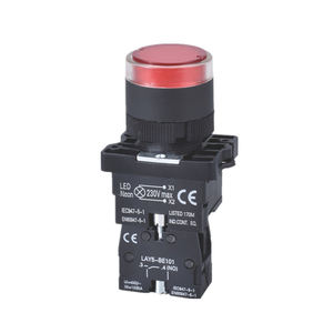 Interrupteur à bouton en plastique et aluminium IP65 10A pour équipement réseau dans un boîtier ventilé - Product Image 1