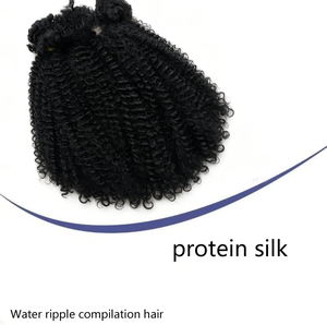 Extensiones de Cabello Sintético Afro Kinky Tipo 4, 3X Springy, 14 Pulgadas, 120g, Proteína de Seda, Múltiples Colores Personalizados - Product Image 5