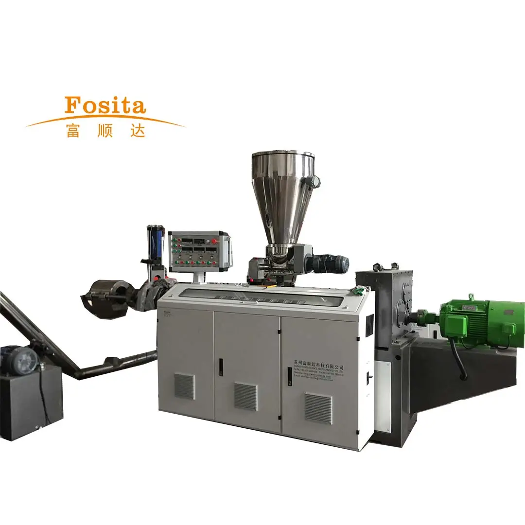 Fosita tự động 500kg làm mát không khí nhựa granulator tái chế nhựa PVC pelletizing máy