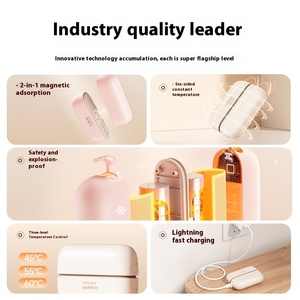 Mini calentador de manos USB para exteriores, regalo portátil, calentador de manos eléctrico, paquete de 2 calentadores de manos recargables - Product Image 5