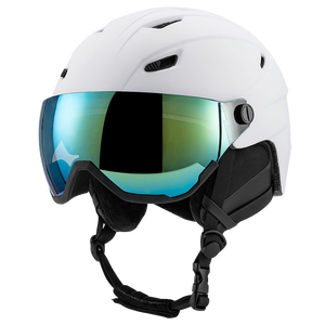 Casque de ski blanc léger avec verres intégrés Casque de snowboard certifié CE/CPSC - Product Image 1
