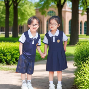 Uniforme Escolar <span class=keywords><strong>de</strong></span> <span class=keywords><strong>Primaria</strong></span>, Conjunto <span class=keywords><strong>de</strong></span> Dos Piezas <span class=keywords><strong>de</strong></span> Manga Corta, Uniforme <span class=keywords><strong>de</strong></span> Verano para Jardín <span class=keywords><strong>de</strong></span> Niños, Uniforme Escolar para Niños <span class=keywords><strong>de</strong></span> <span class=keywords><strong>Primero</strong></span> <span class=keywords><strong>de</strong></span> <span class=keywords><strong>Primaria</strong></span> - Product Image 3