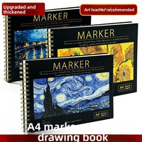 Carnet de dessin A4 professionnel pour marqueurs et gouache, idéal pour les étudiants, cadeau parfait pour les artistes et les dessinateurs de bandes dessinées