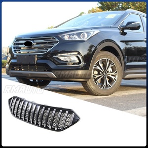 Grille de pare-chocs avant de voiture, grilles de course, calandre pour Hyundai Santa Fe 2016-2019, kit carrosserie, accessoires automobiles - Product Image 3