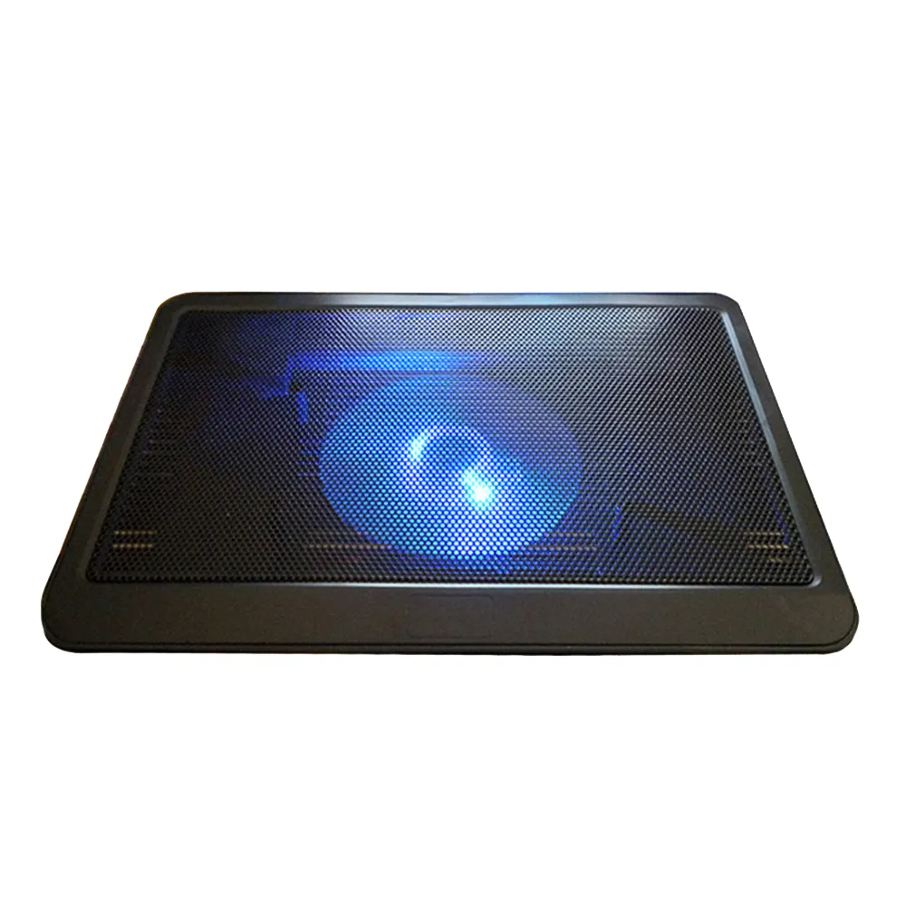 Factory direct N19 notebook cooler 14 inch LED light fan usb Mini Laptop Cooler Blu-ray cooling pad / bracket