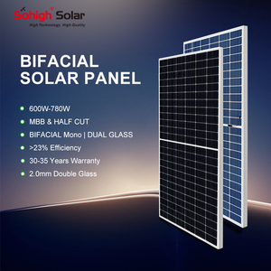 600W 610W 700W 730W 750W 800W Potencia PV Mono Single Dual Glass Bifacial Home Panneaux Solaires Panel solar para casa - Product Image 4