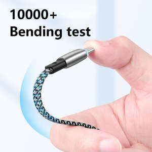 สายเคเบิลถักแบบ60W สายชาร์จแบบโค้งงอ90องศาสายชาร์จเร็ว C ถึง C สำหรับ iPhone และ Samsung - Product Image 6