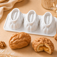 Nouveau moule à gâteau en silicone en forme de noix, pour pâtisserie DIY, qualité alimentaire, pour fondant, chocolat, gelée, dessert, outils de décoration de cupcakes