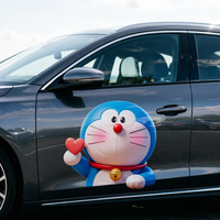 12 Gaya Doraemon Versi Lucu Cos Rabbit Kartun untuk Stiker Jendela Kaca Spion Mobil Anime Pet Stickers