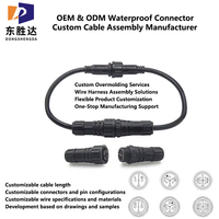 Connecteur Circulaire Étanche IP68 M20 Mâle-Femelle, 2-6 Broches Multiples, PA66 Ignifuge, Joint en Silicone, Verrouillage par Vis, Broches en Laiton