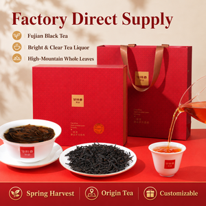 Thé noir authentique du Fujian, thé <span class=keywords><strong>rouge</strong></span> artisanal traditionnel avec une arôme floral délicat et une finale douce et sucrée - Product Image 1