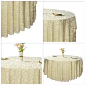 2026 Jacquard <b>Tablecloth</b> <b>Round</b> Printed Women Yellow Polyester Table Cover for Weeding - Product Image 5