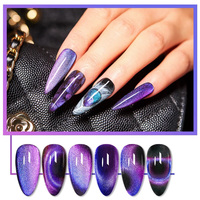 Vernis à ongles gel 9D effet œil de chat personnalisé OEM, non toxique, certifié CE, magnétique caméléon tendance, 10ml, à retirer par trempage UV LED