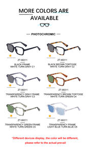 Lunettes de soleil KAJILA rétro, design personnalisé, logo, monture carrée souple, photochromiques, anti-lumière bleue, protection UV400, pour femmes et hommes - Product Image 6