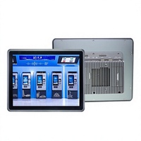 PC tout-en-un industriel tactile de 15 pouces, écran tactile résistif, ordinateur de contrôle embarqué sans ventilateur, 8 Go de RAM, 128 Go de stockage